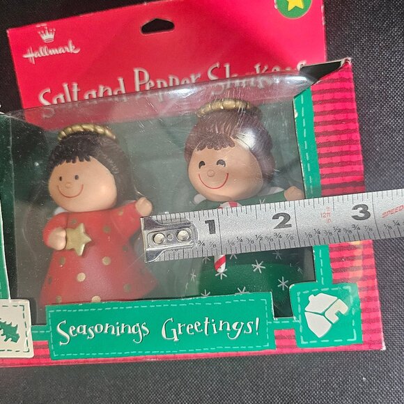 Hallmark "Seasons Greetings" Angel Salt And Pepper Shaker Set - Picture 8 of 9